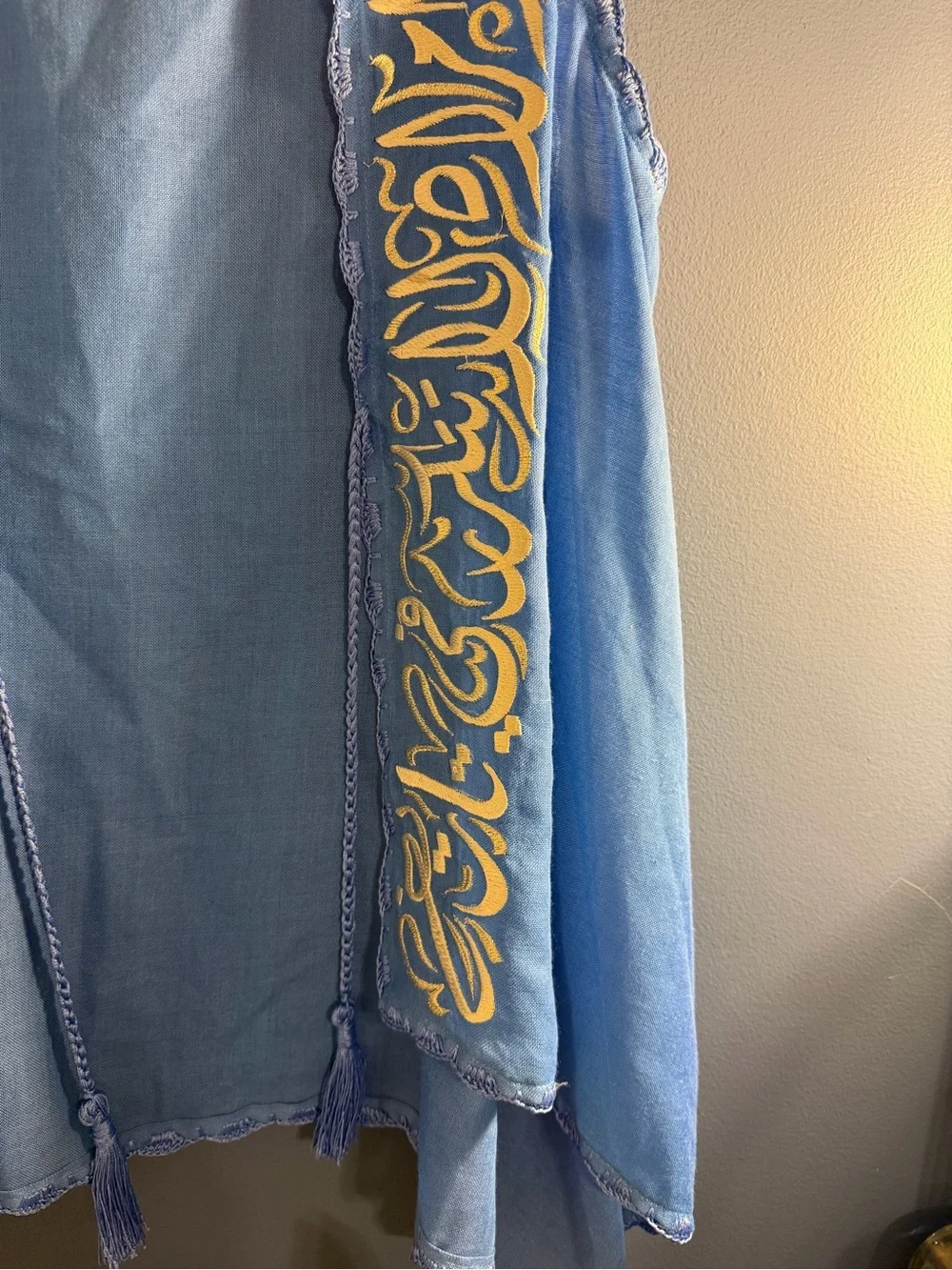 Light Blue Arabian Bisht Cloak